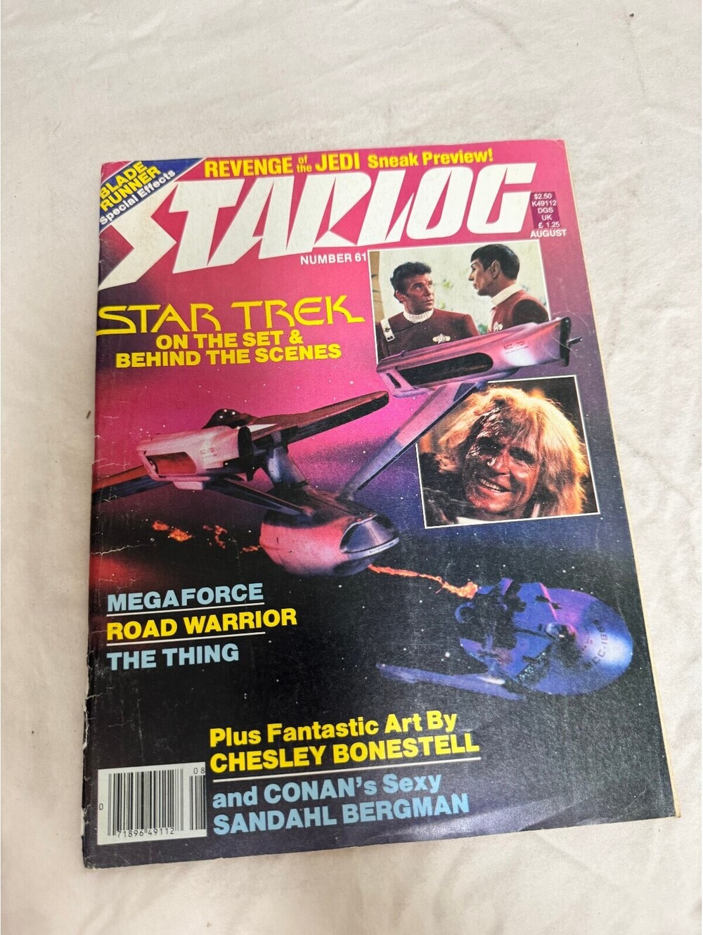 Starlog Magazine #61 August 1982 Star Trek II Wrath of Khan Revenge of the Jedi